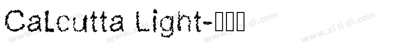 Calcutta Light字体转换